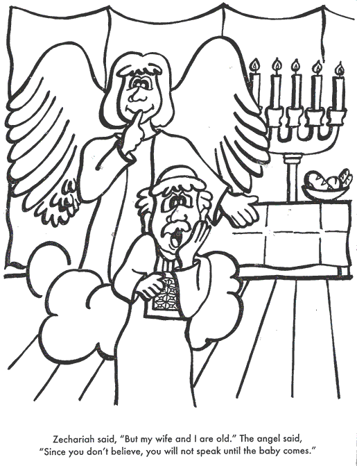 Zechariah and elizabeth bible coloring page for kids to learn bible stories sunday school coloring pages bible coloring pages bible coloring