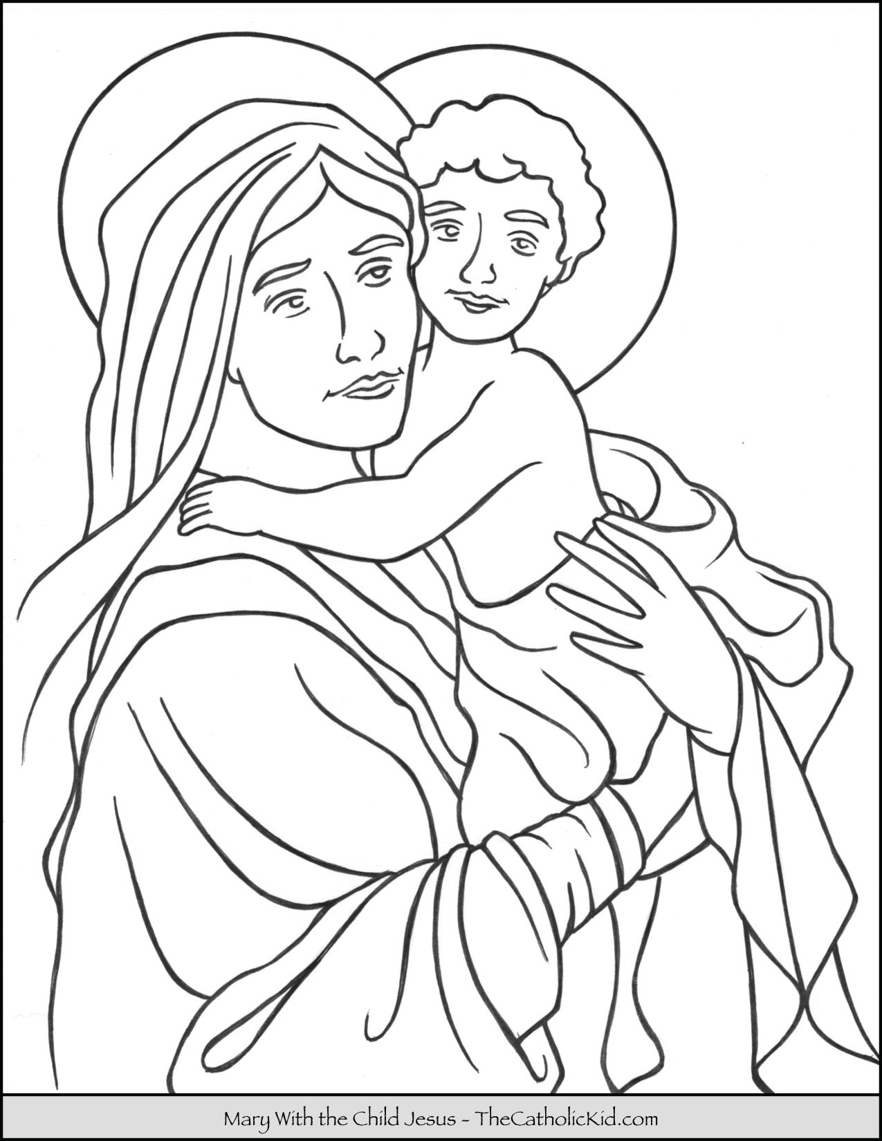 Saint coloring pages