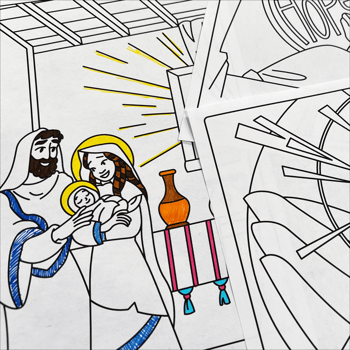 Christmas coloring pages volume â illustrated ministry