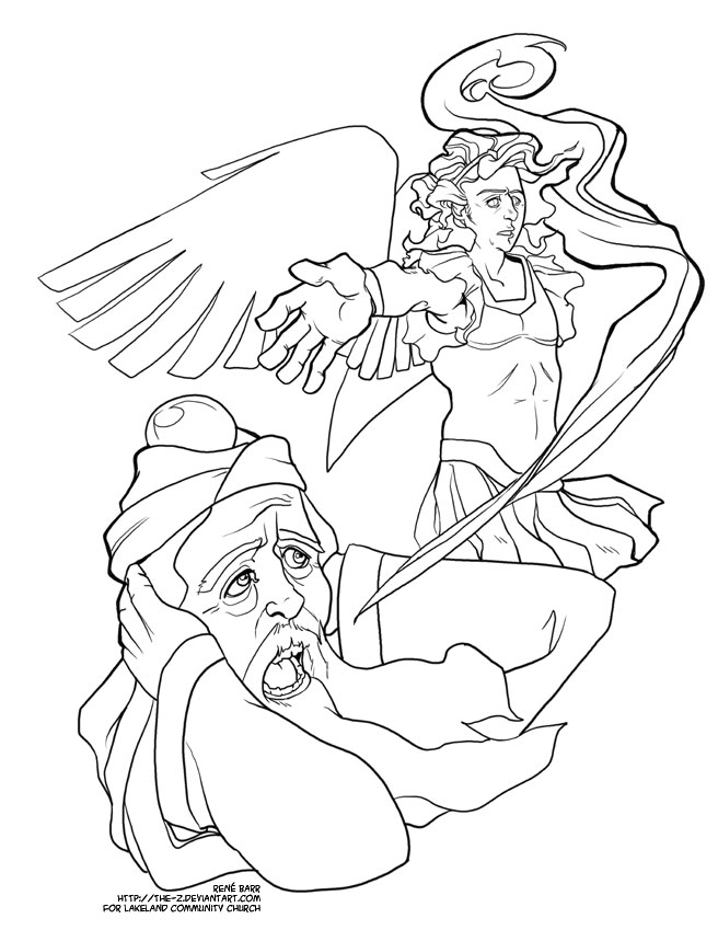 Advent coloring page
