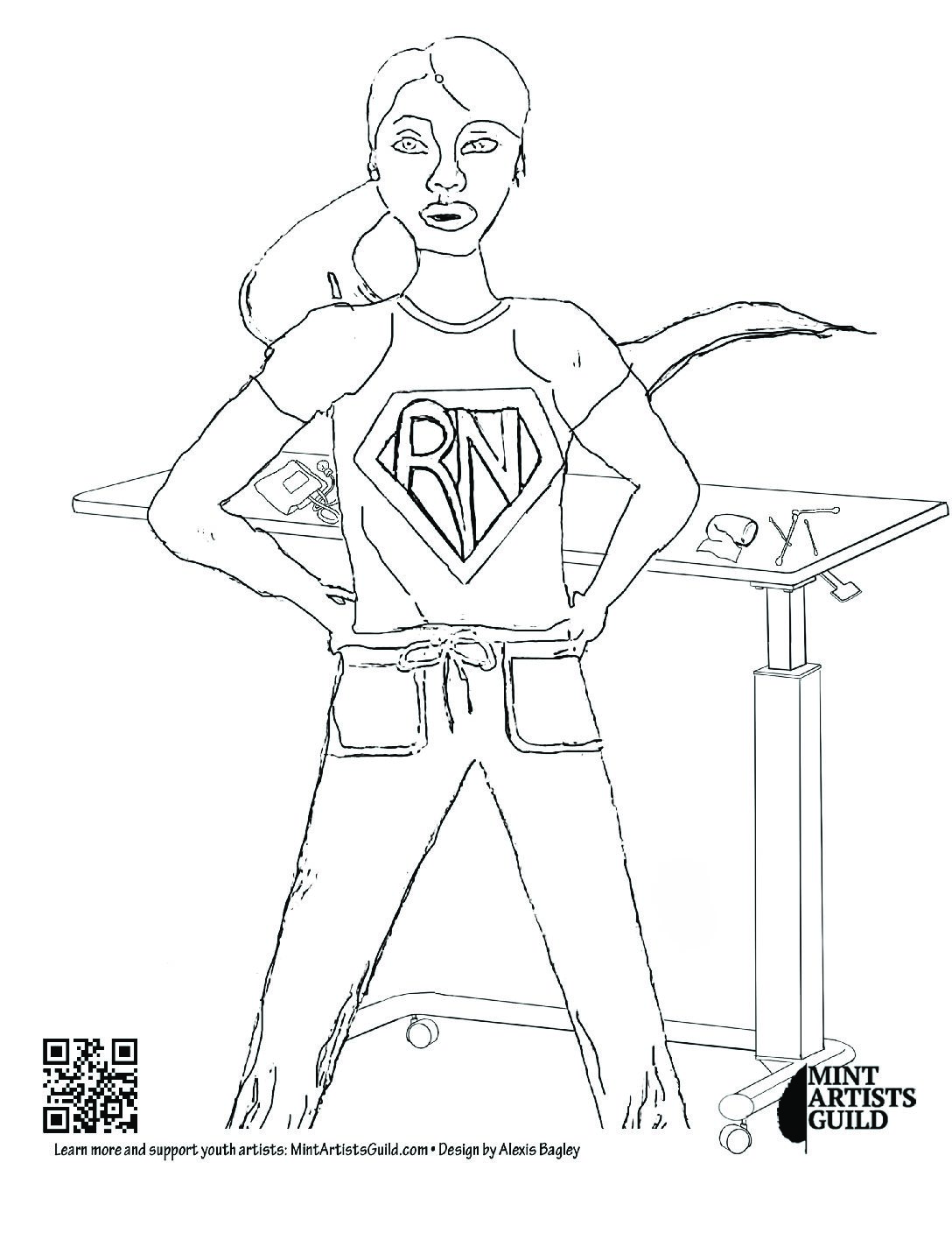 Rn hero i coloring page