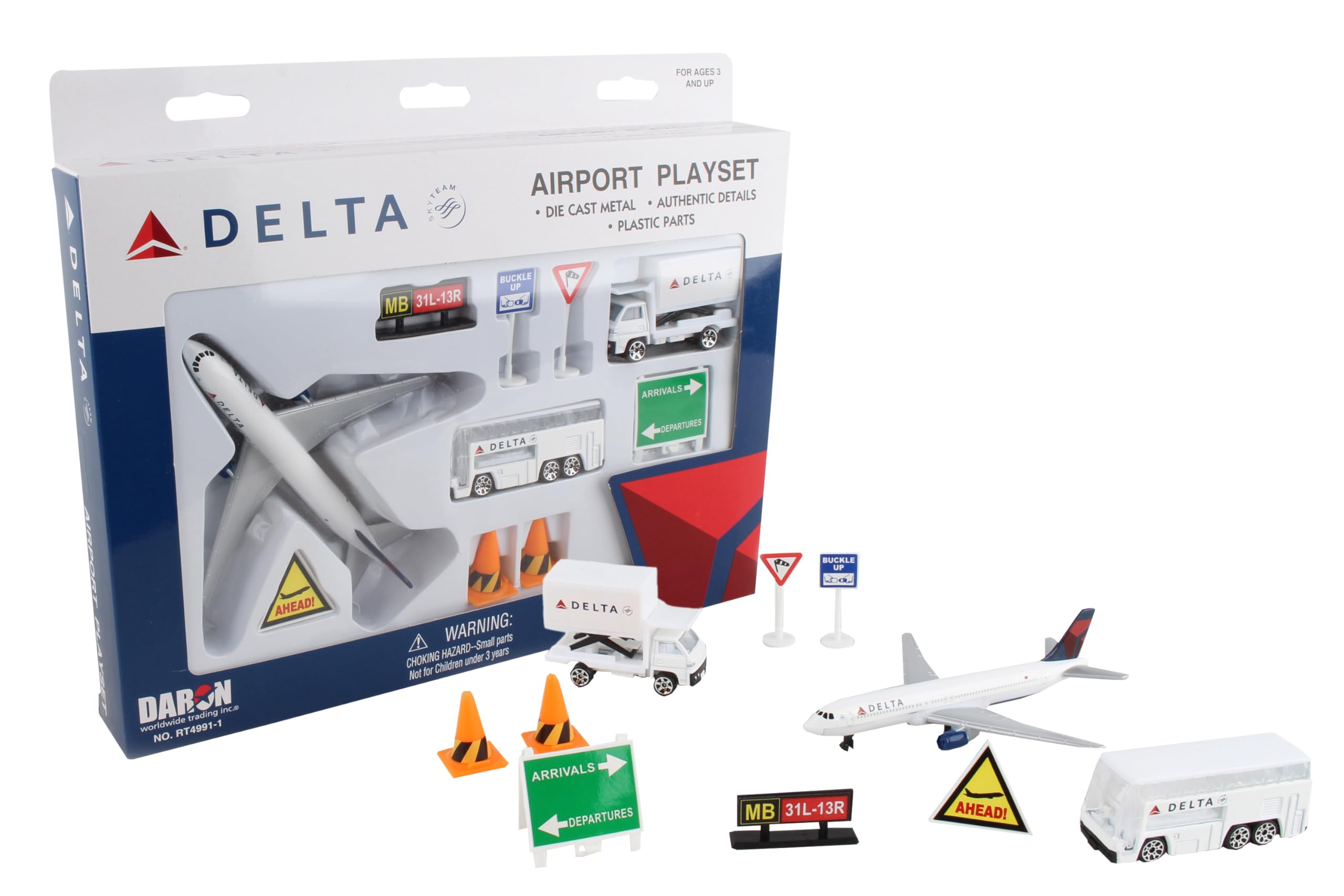 Delta airlines piece playset color of the content may vary daron toys games