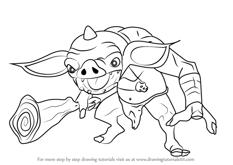 Learn how to draw bokoblin from the legend of zelda