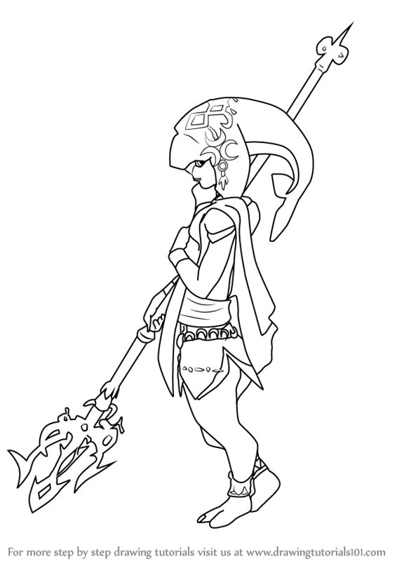 Learn how to draw mipha from the legend of zelda