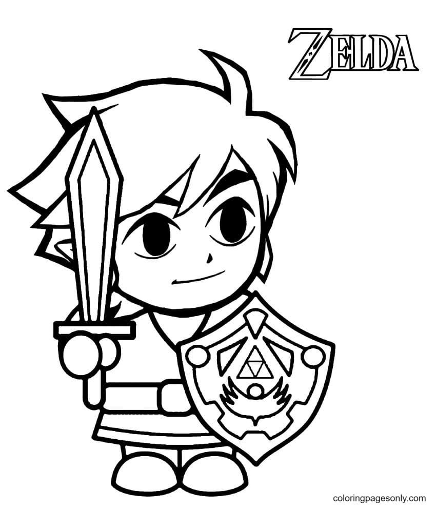 Zelda coloring pages printable for free download