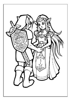 Unleash your creativity with the legend of zelda coloring pages collection pdf