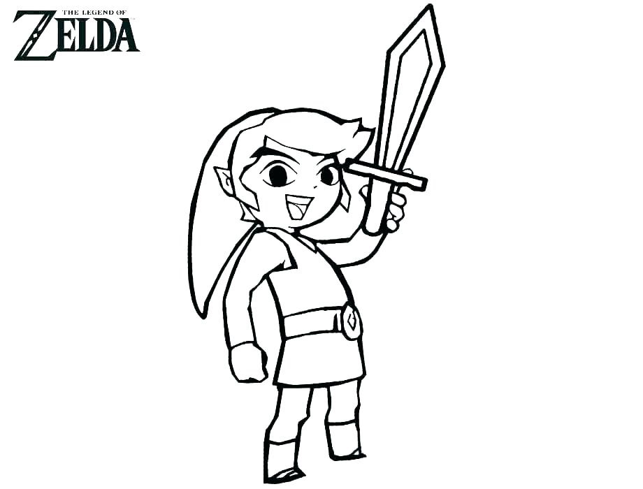 Free printable zelda coloring pages for kids