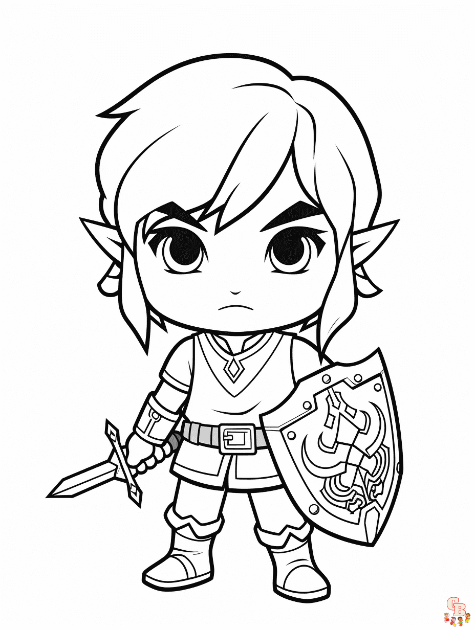 Discover the magic of the legend of zelda coloring pages