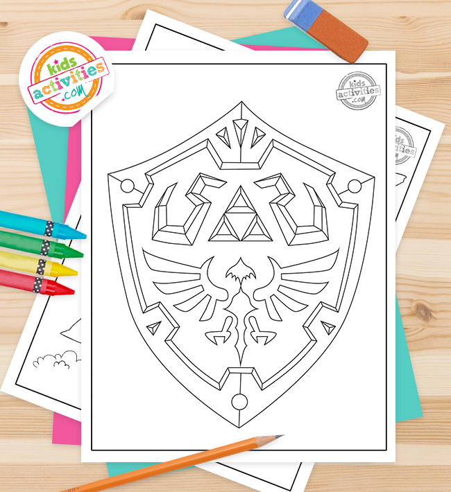 Free printable legend of zelda coloring pages kids activities blog