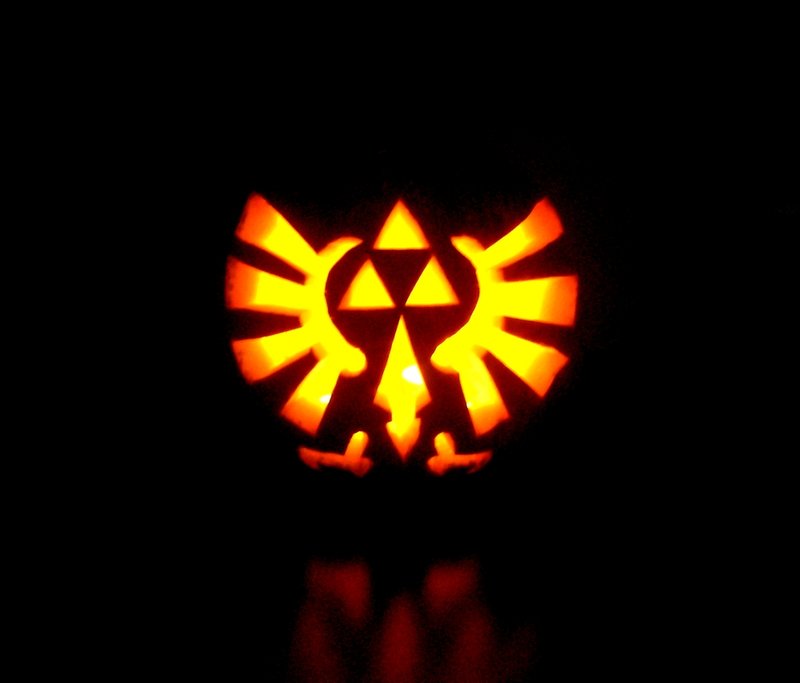 Zelda themed pumpkin stencils