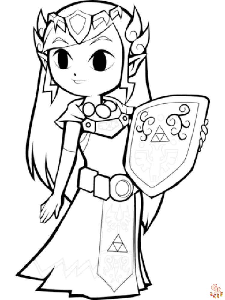 Printable zelda coloring pages free for kids and adults