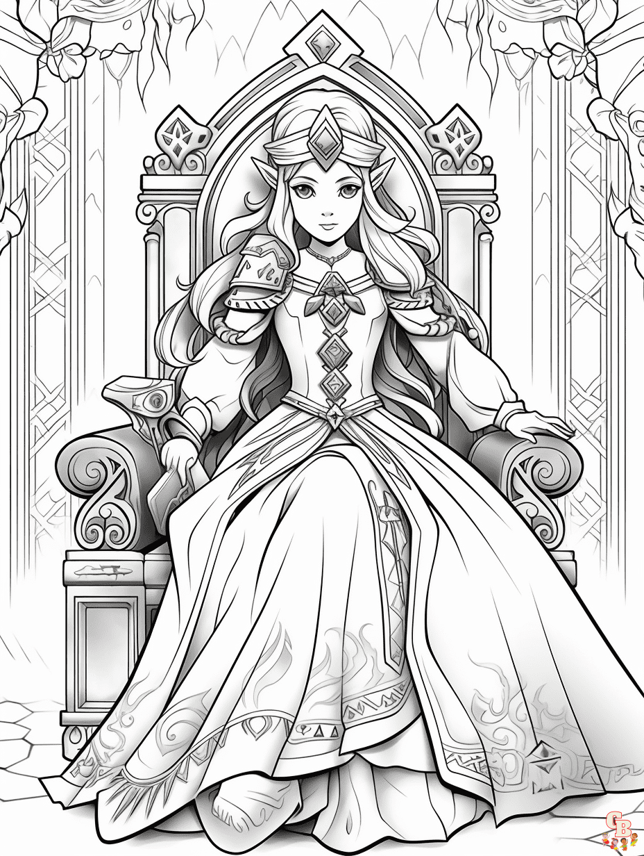 Discover the magic of the legend of zelda coloring pages