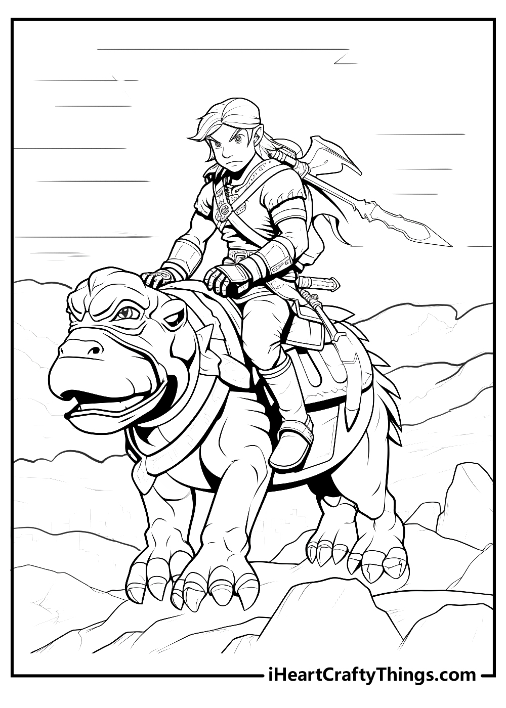 Printable zelda coloring pages updated