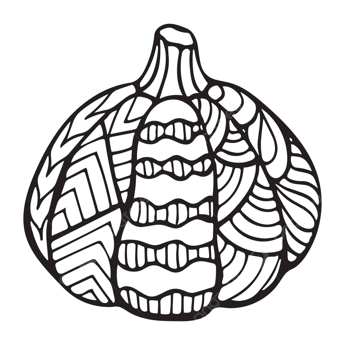 Zendoodle pumpkin illustration for antistress coloring holiday drawing ornate vector holiday drawing ornate png and vector with transparent background for free download