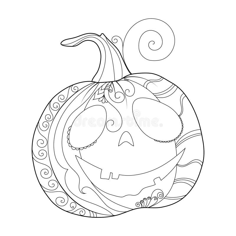 Zentangle pumpkin stock illustrations â zentangle pumpkin stock illustrations vectors clipart