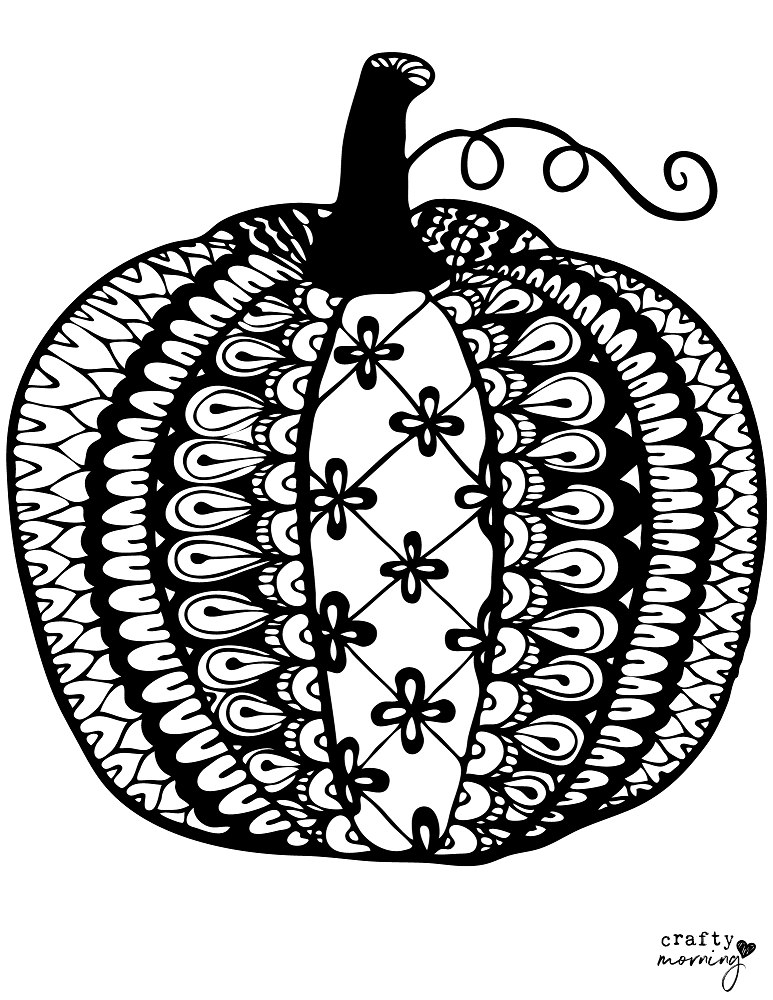 Free printable pumpkin coloring pages