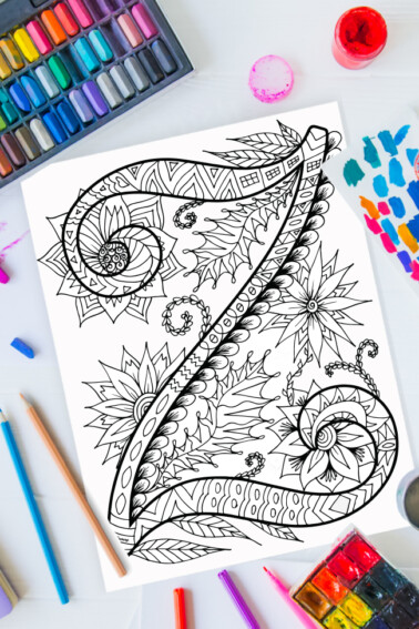 Beautiful zentangle art patterns designs relaxing coloring pages