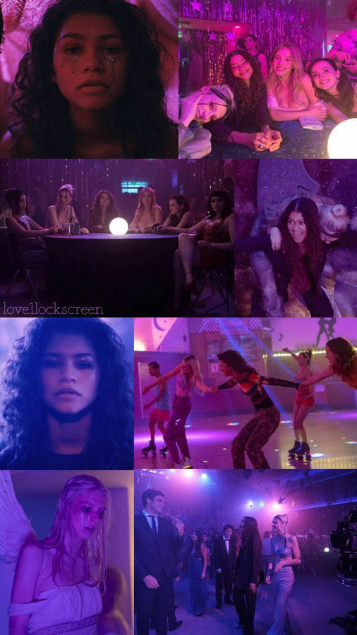 Download euphoria zendaya collage wallpaper