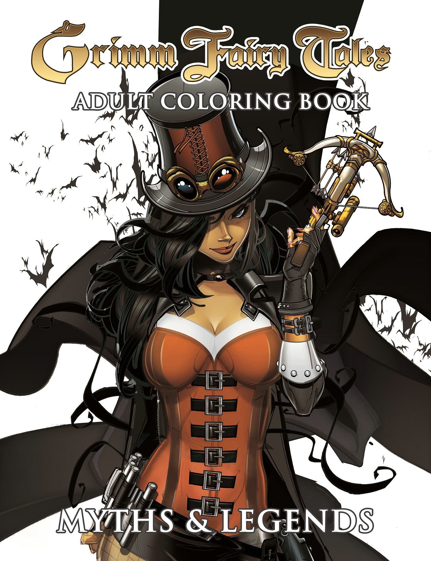 Grimm fairy tales adult coloring book myths and legends