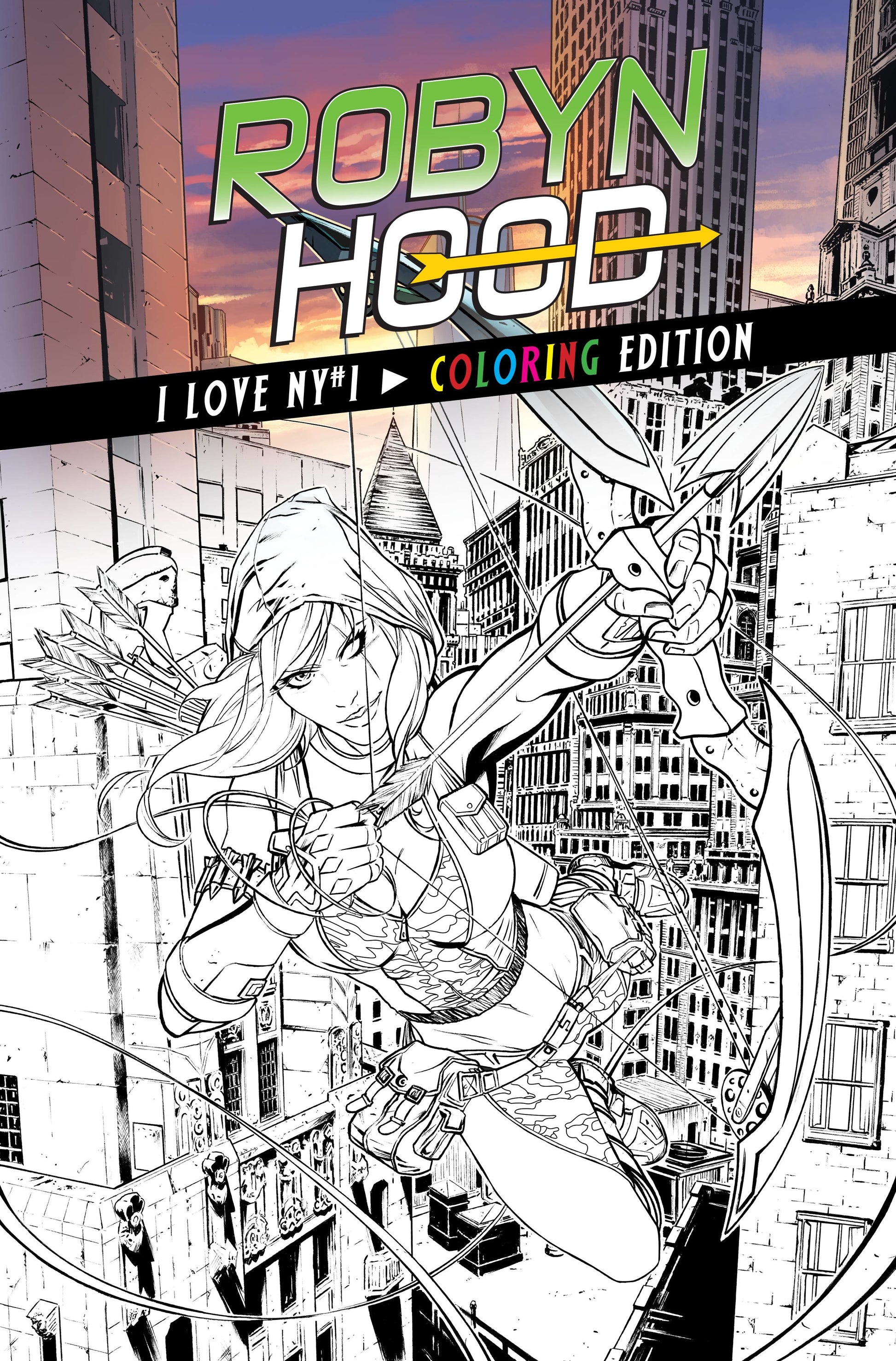 Robyn hood i love ny coloring book ed grimm fairy tales gft zenescope golden apple ics