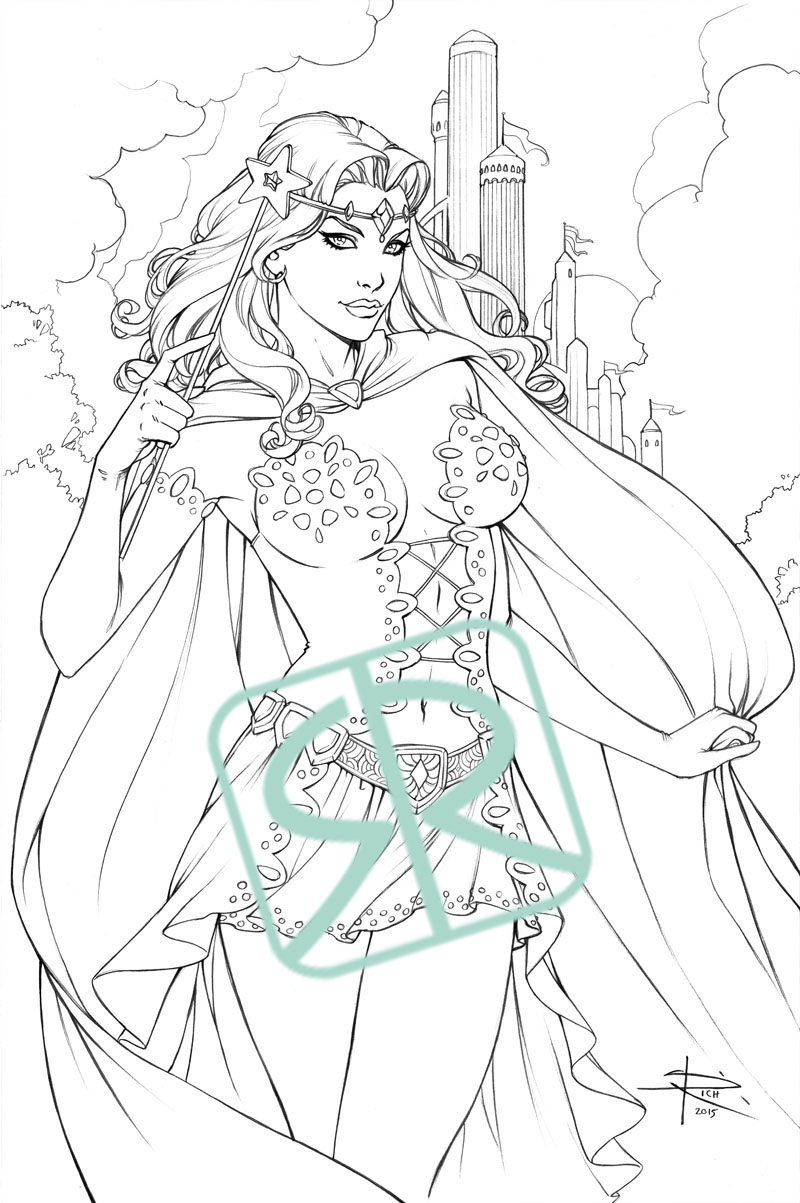 Zenescope coloring page set