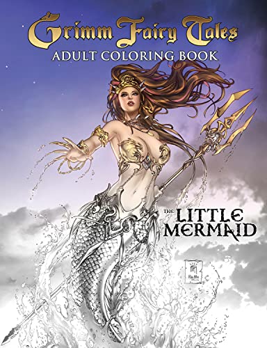 Grimm fairy tales adult coloring book the little mermaid