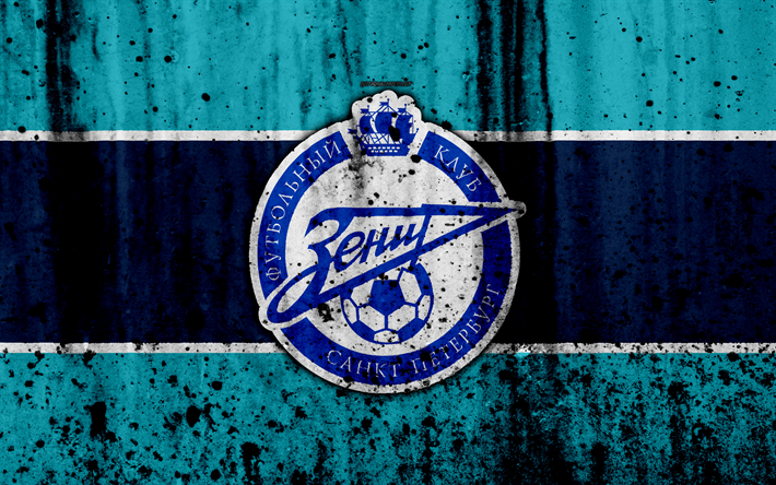 Download wallpapers k fc zenit grunge russian premier league art soccer football club russia zenit saint petersburg logo stone texture zenit fc for desktop free pictures for desktop free