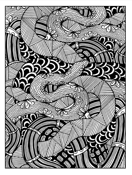 Zentangle patterns coloring book packed with interesting and attractive pattern made by teachers