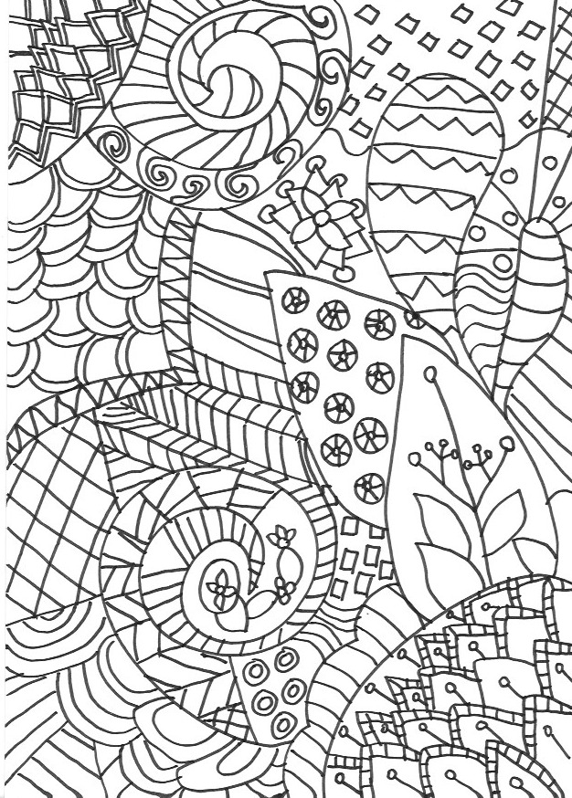 Zentangle louring pages