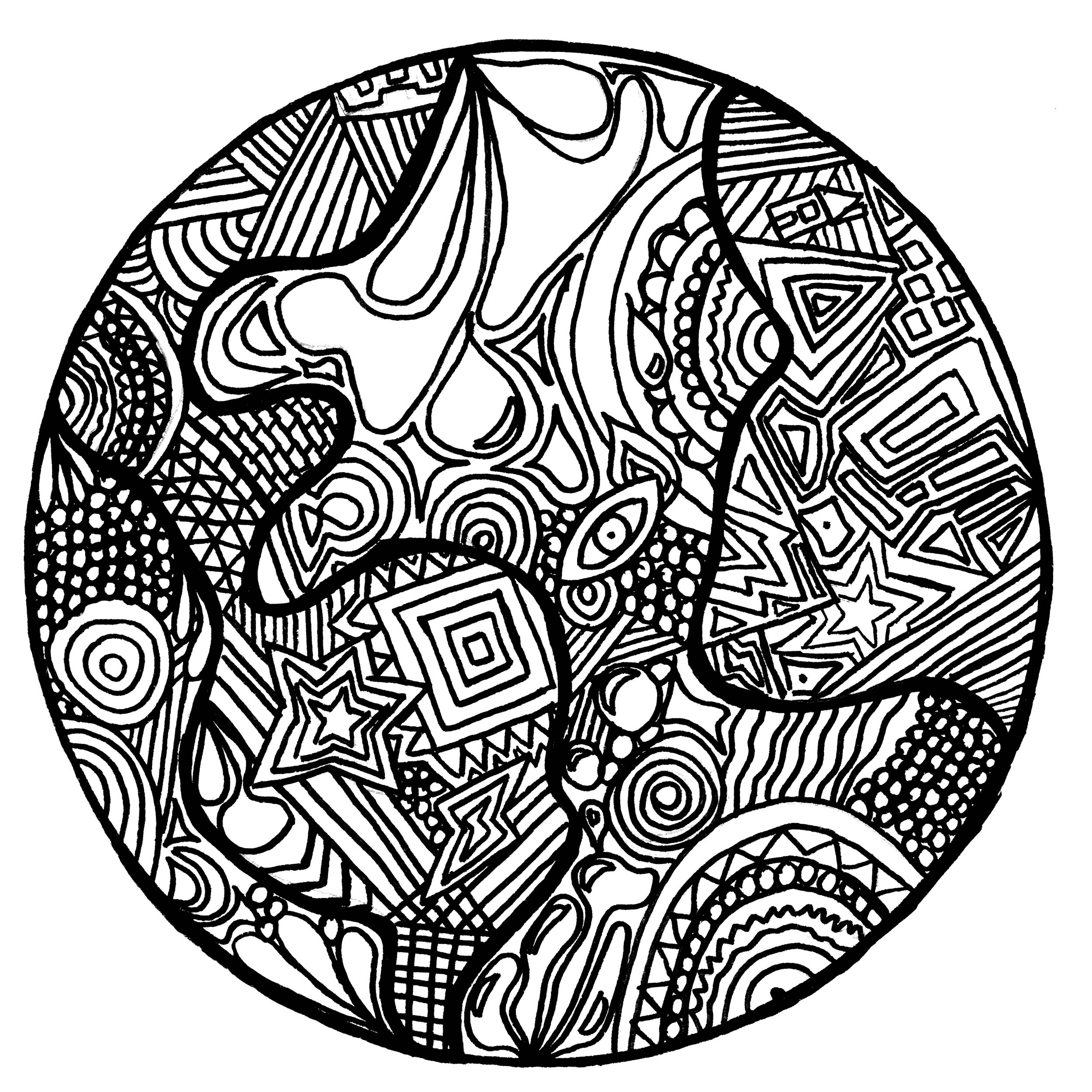 Zentangle to download for free