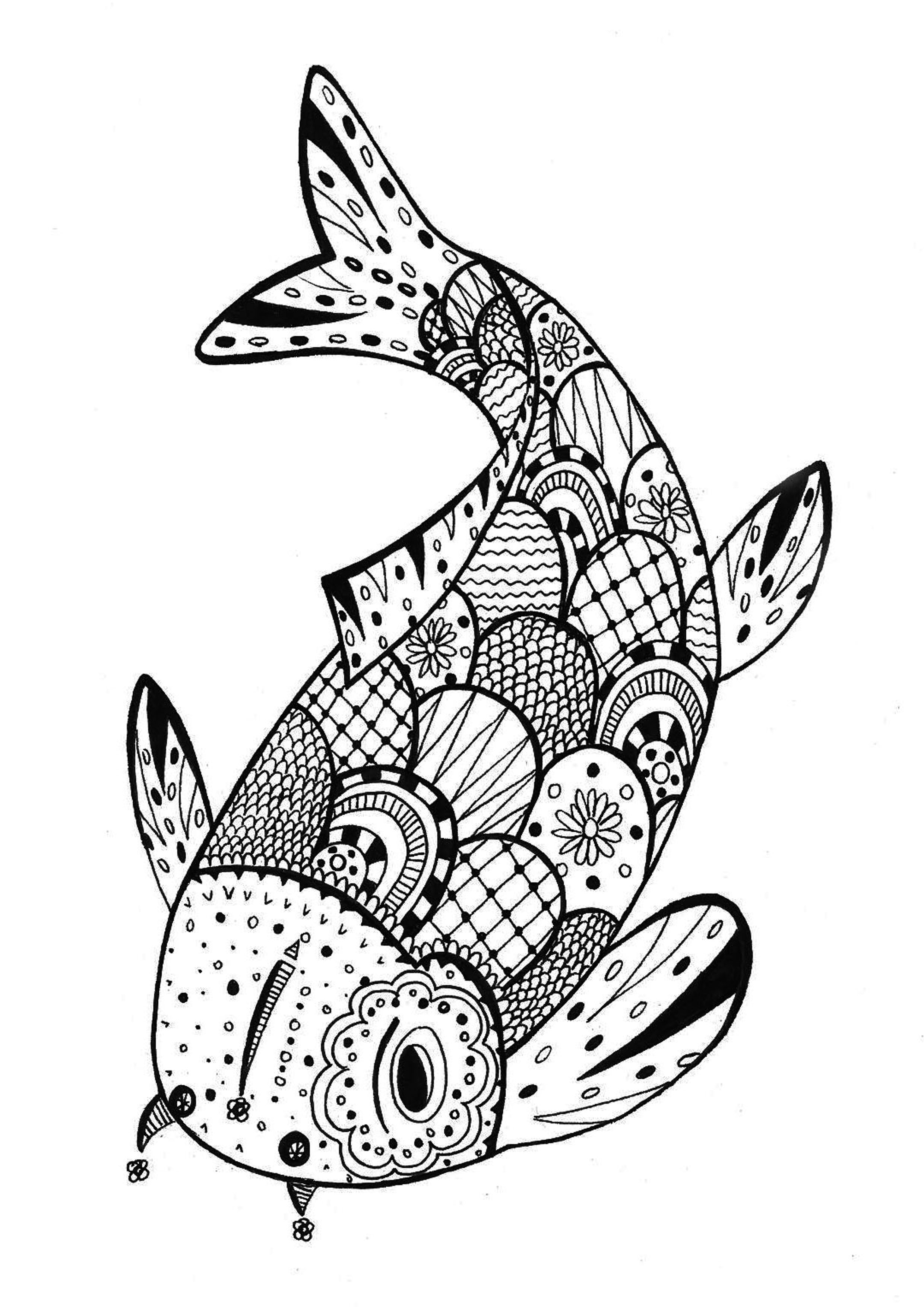 Zentangle to print for free