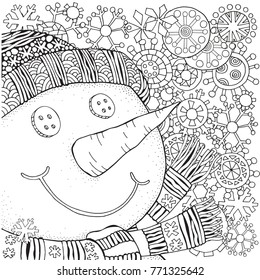 Winter zentangle coloring page images stock photos d objects vectors