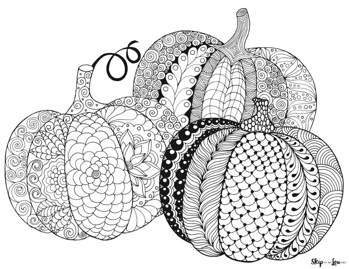 Pumpkin coloring pages skip to my lou