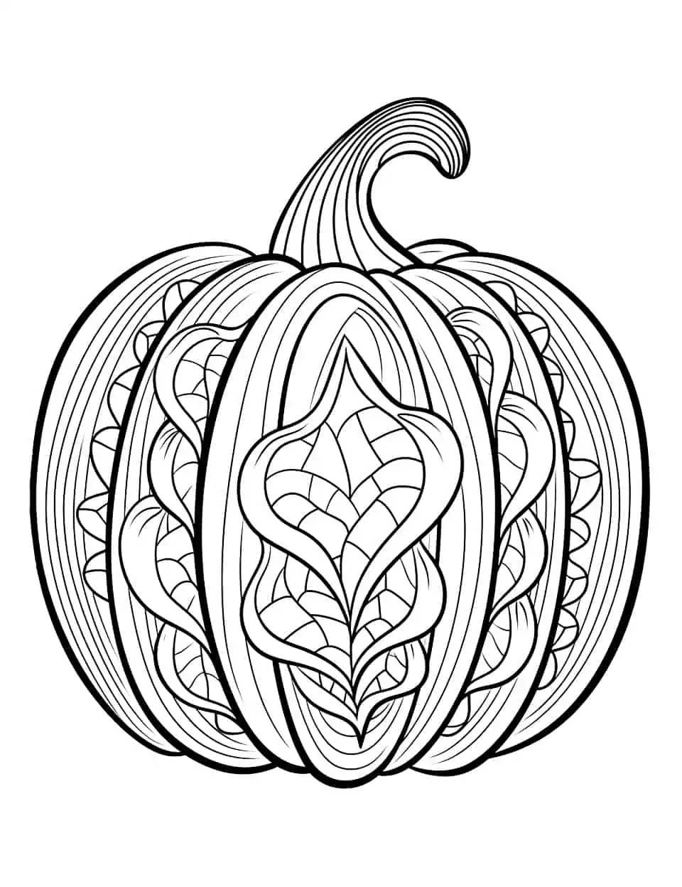 Pumpkin coloring pages free printable sheets