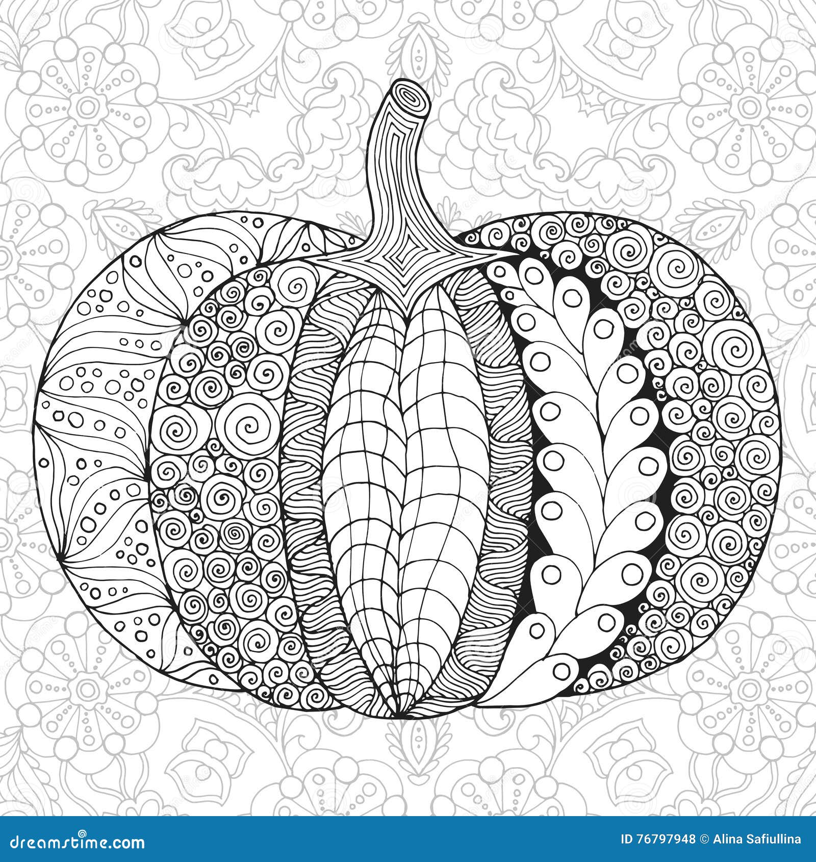 Zentangle pumpkin stock illustrations â zentangle pumpkin stock illustrations vectors clipart
