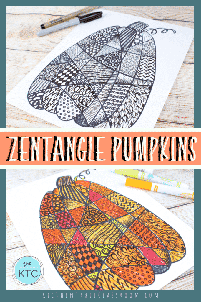 Free zentangle pumpkin drawing free homeschool deals