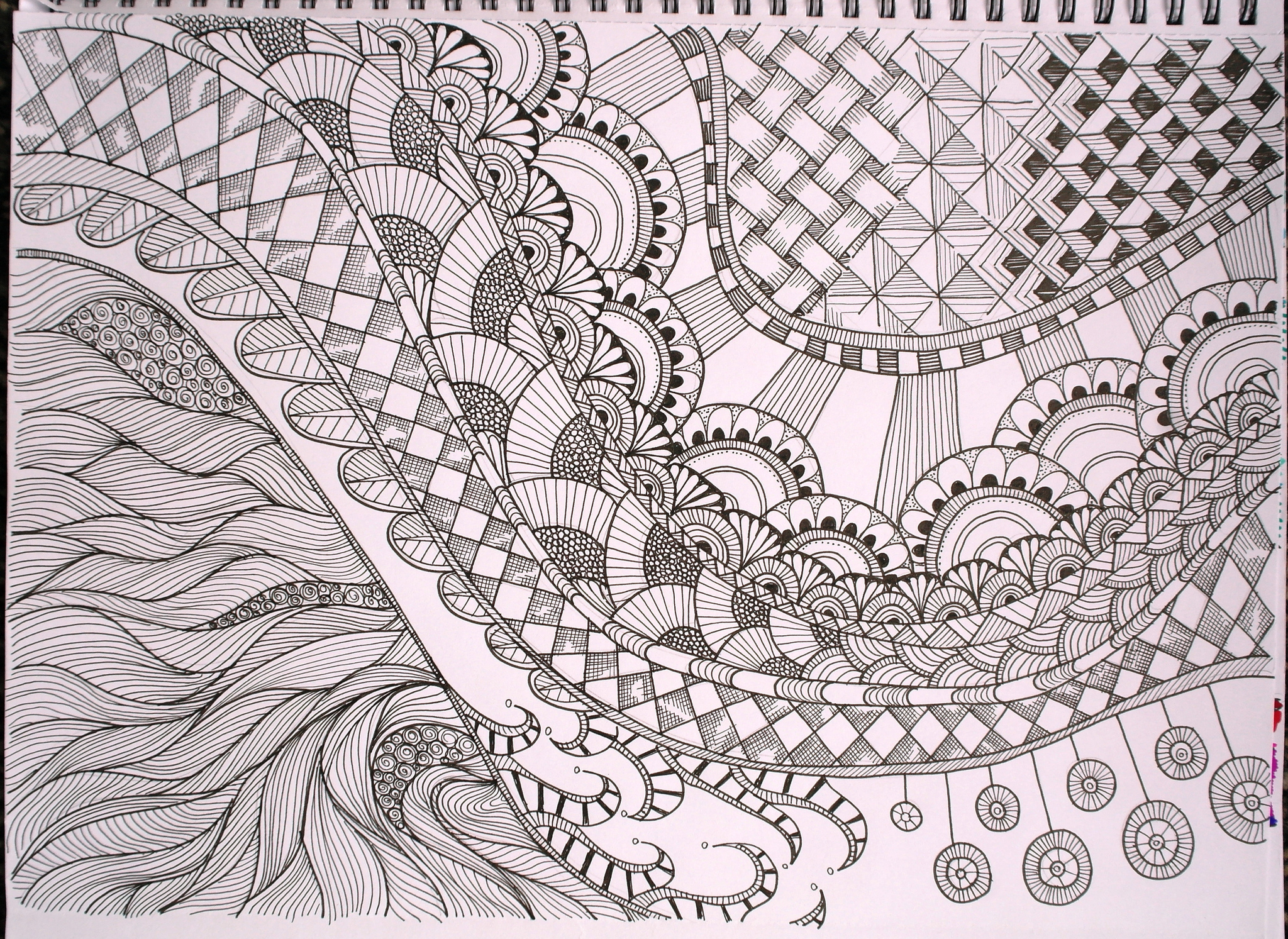 Free printable zentangle coloring pages for adults