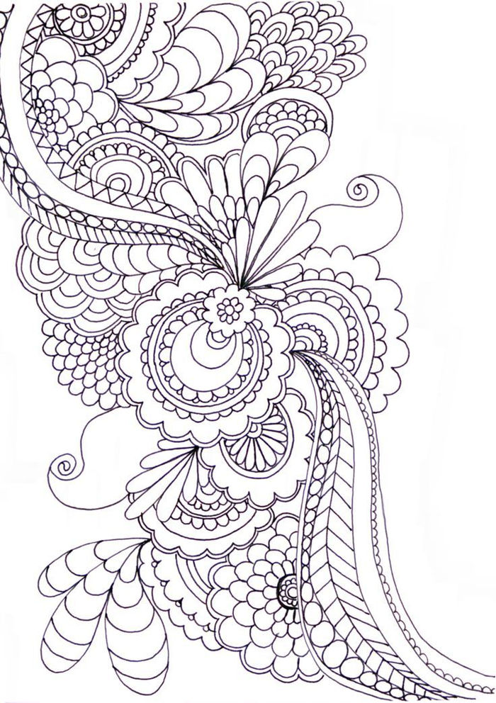 Printable zentangle coloring pages pdf