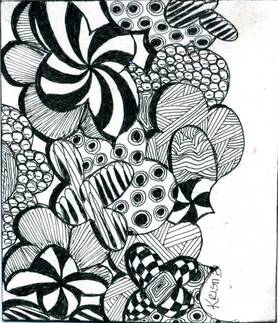 Free printable zentangle coloring pages for adults