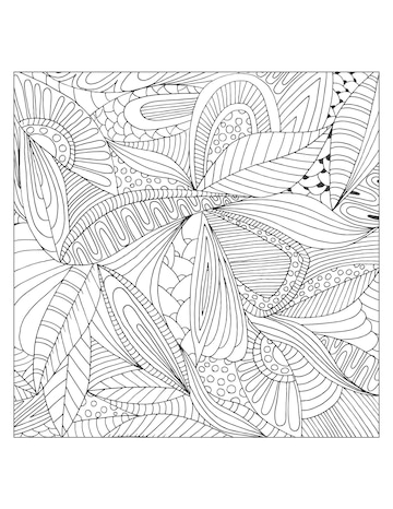 Premium vector mandala flower leaves zentangle arts isolated for kids and adult coloring page and coloring book