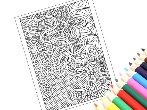 Zentangle louring pages