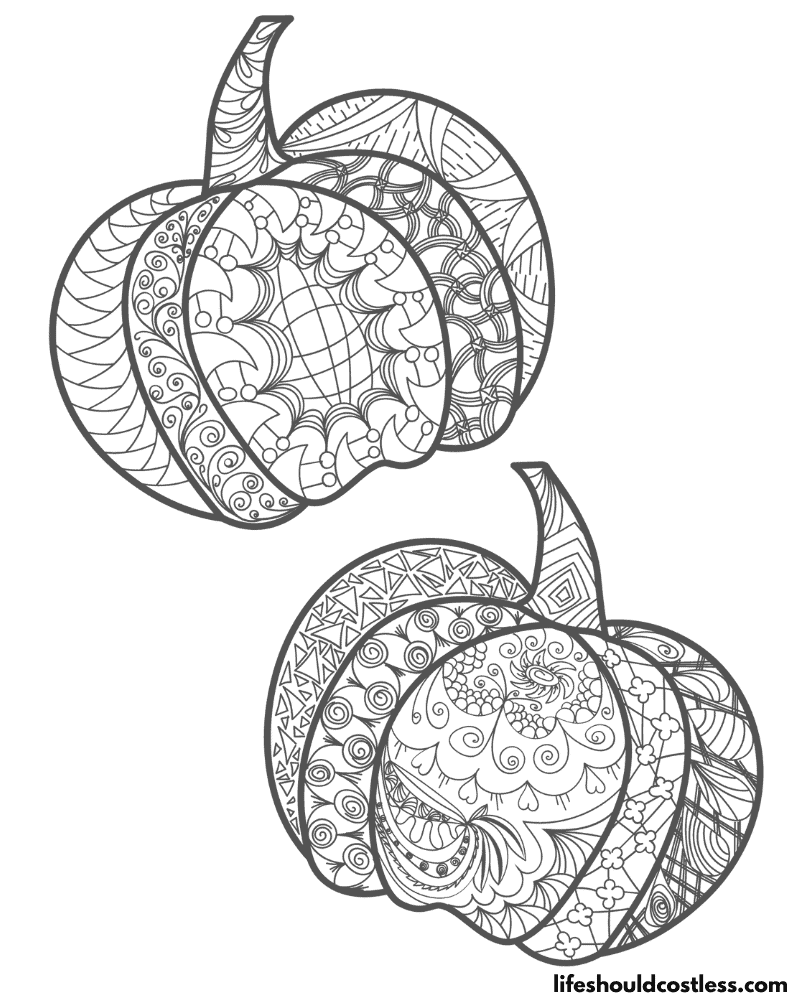 Pumpkin coloring pages free printable pdf templates