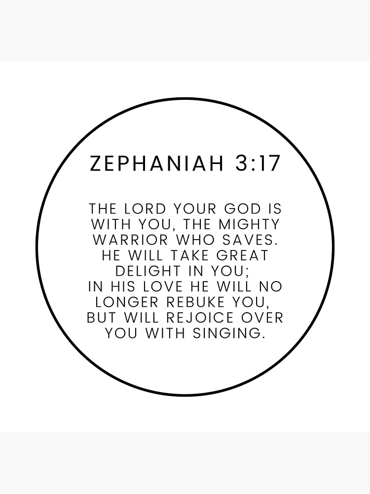 Zephaniah minimalist circle bible verse v greeting card for sale by gsquareddesigns