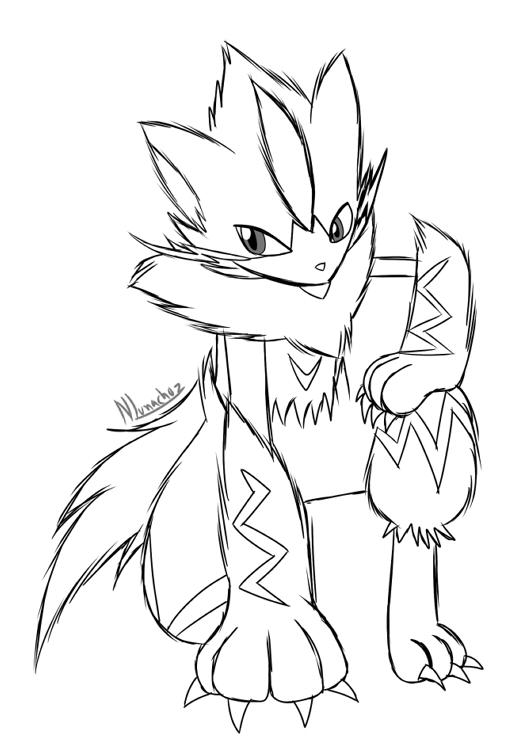 Zeraora doodle by nlunachi on