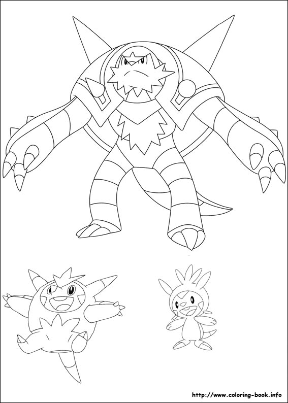 Pokemon coloring picture