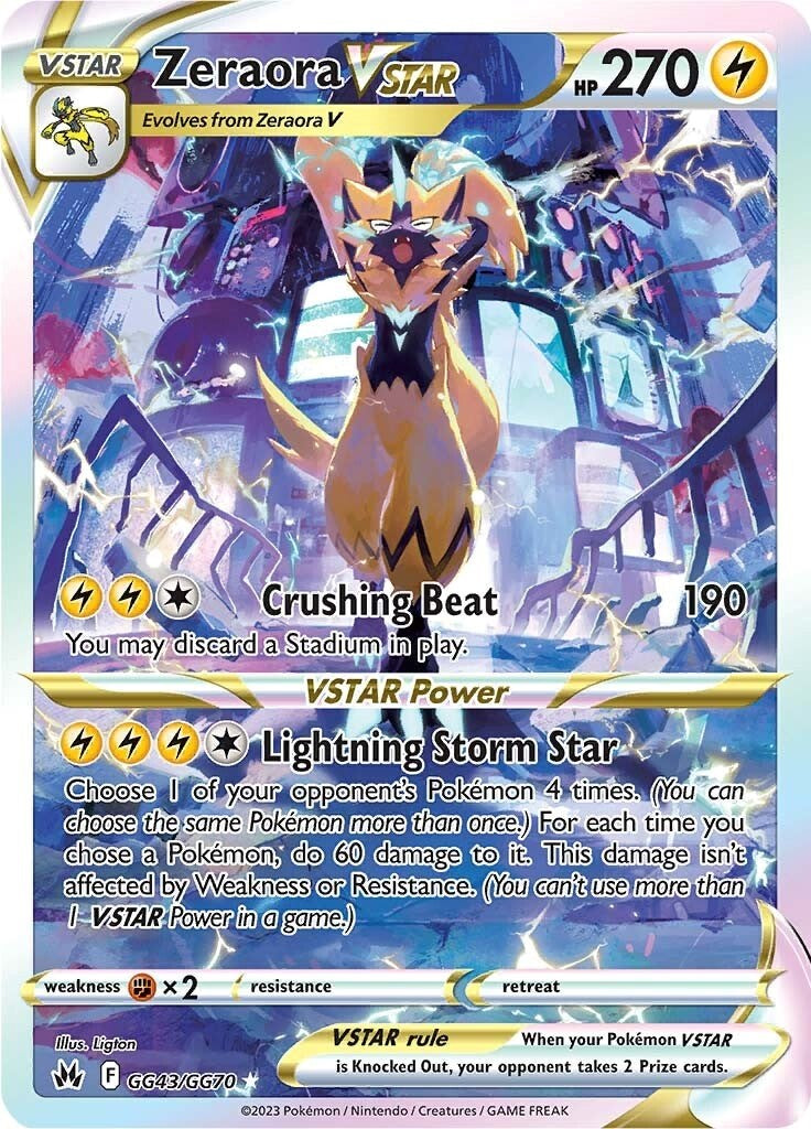 Zeraora vstar gggg sword shield crown zenith