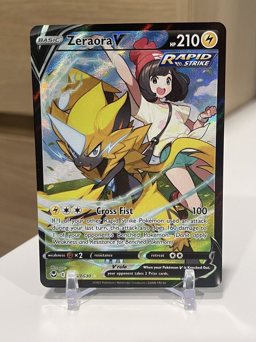 Pokãmon tcg zeraora v swsh silver tempest trainer gallery tgtg holo