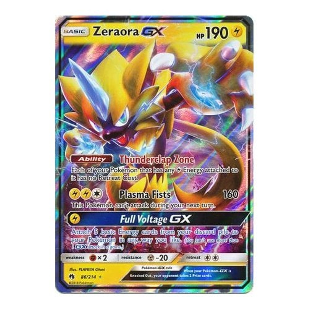 Zeraora gx half lost thunder magic madhouse