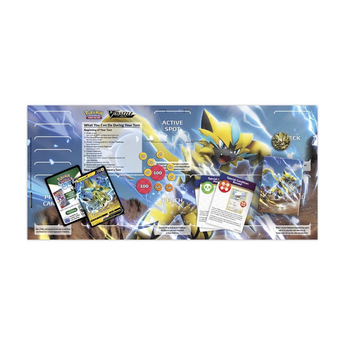 Pokãmon tcg zeraora v battle deck pokãmon center official site