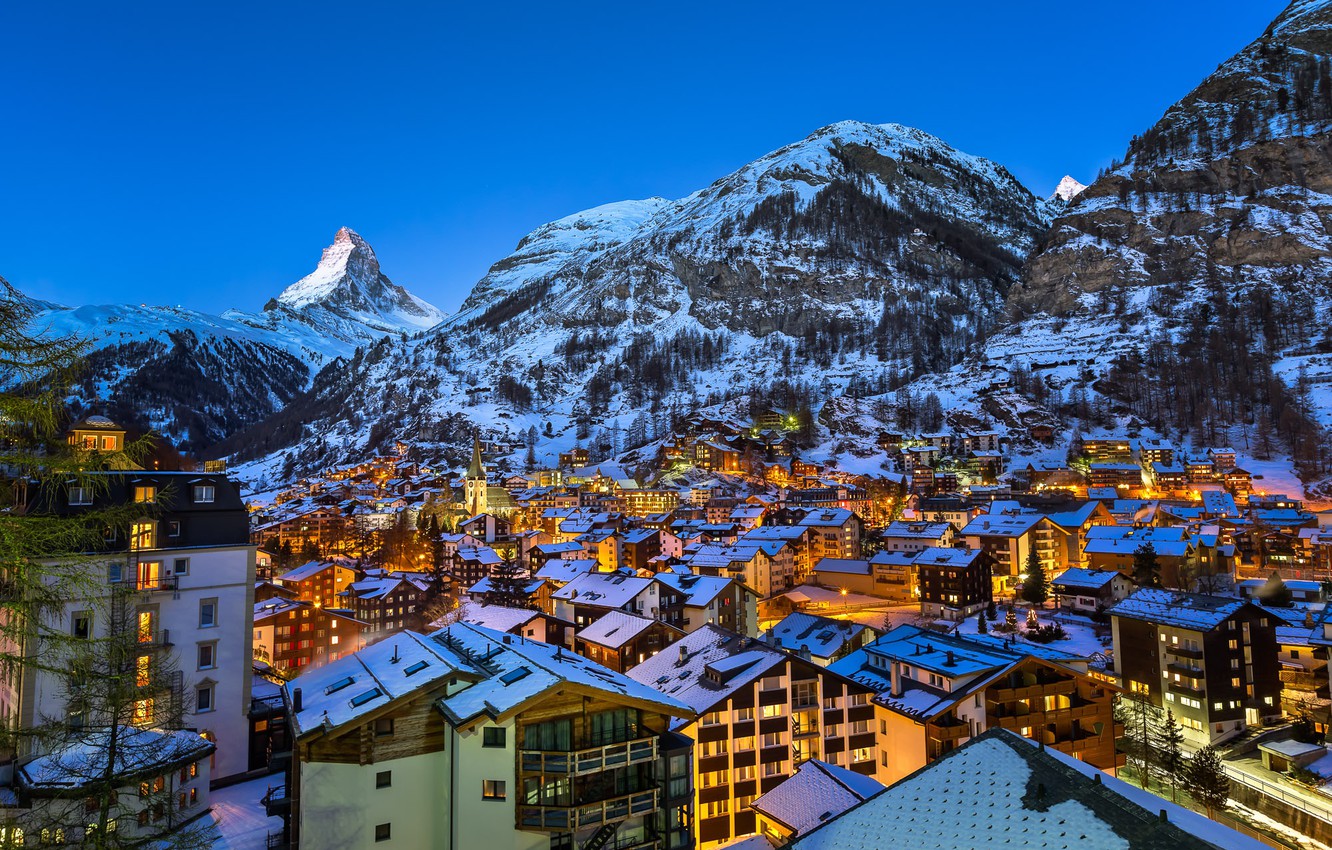 Wallpaper the city mountain europe alps zermatt swiss matterhorn images for desktop section ððñðð